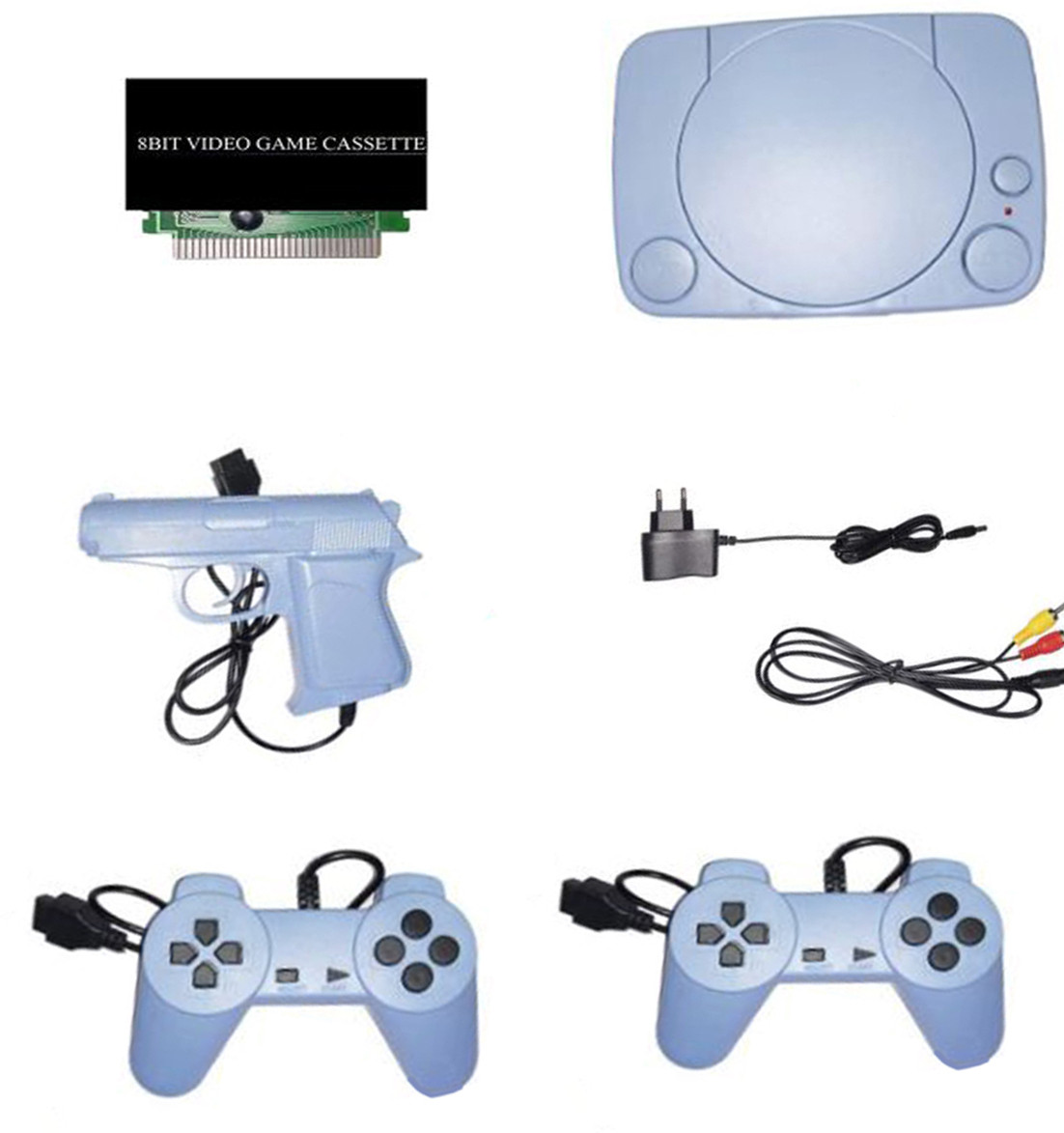NOWAIT 8bit TV Classic video game console with in-built MORE games with1 cassette 8bit NA GB with 30 to 40 games in built ,with 1 cassette image 1