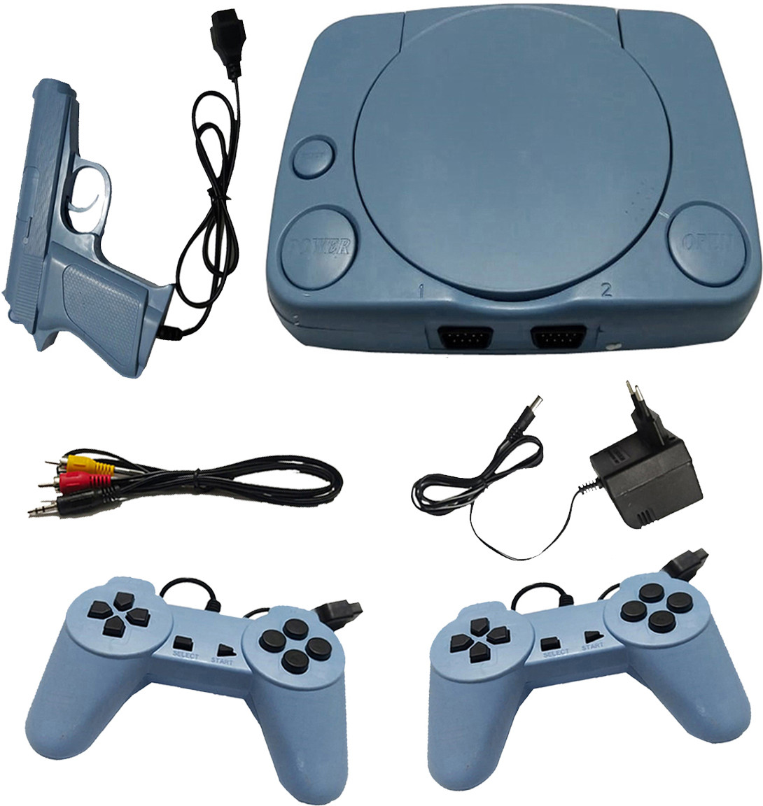 COUNTACH NEW TRENDY 8BIT TV VIDEO GAMING CONSOLE SET INSTALLED GAME INBUILT CONTRA I2 NA GB with Contra, Super Mario Bros, Duck Hunt, F1 Race, Aladdin image 1
