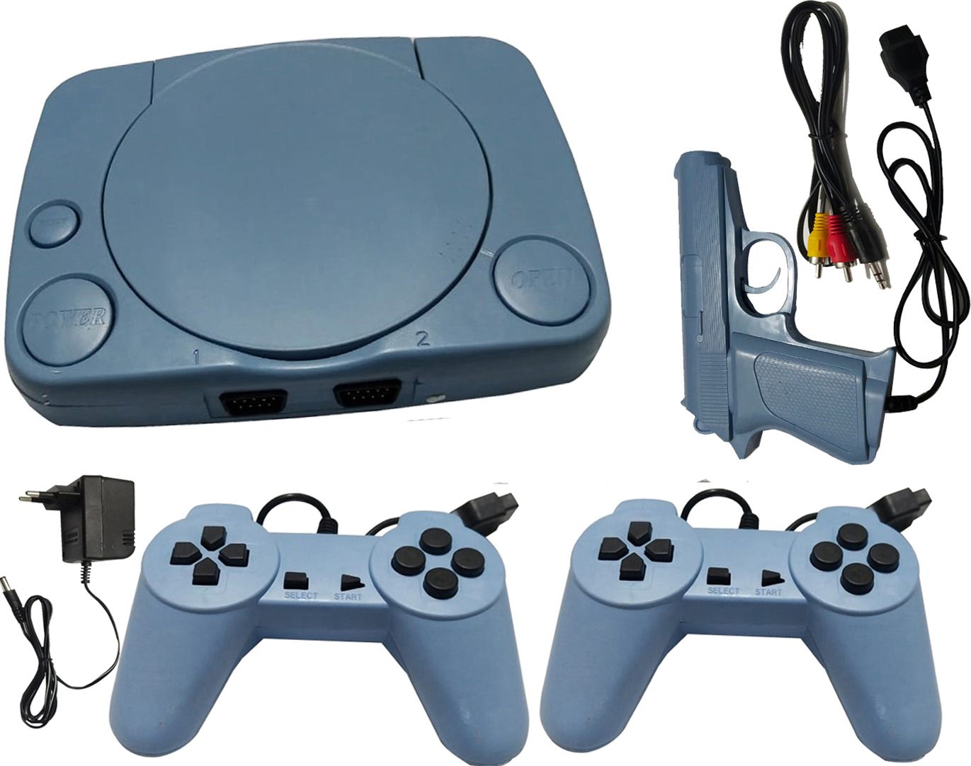 Quotidien 8BIT TV VIDEO GAMING BOX SET WITH INSTALLED TRENDY GAME NA GB with contra, super mario bros, duck hunt, F1