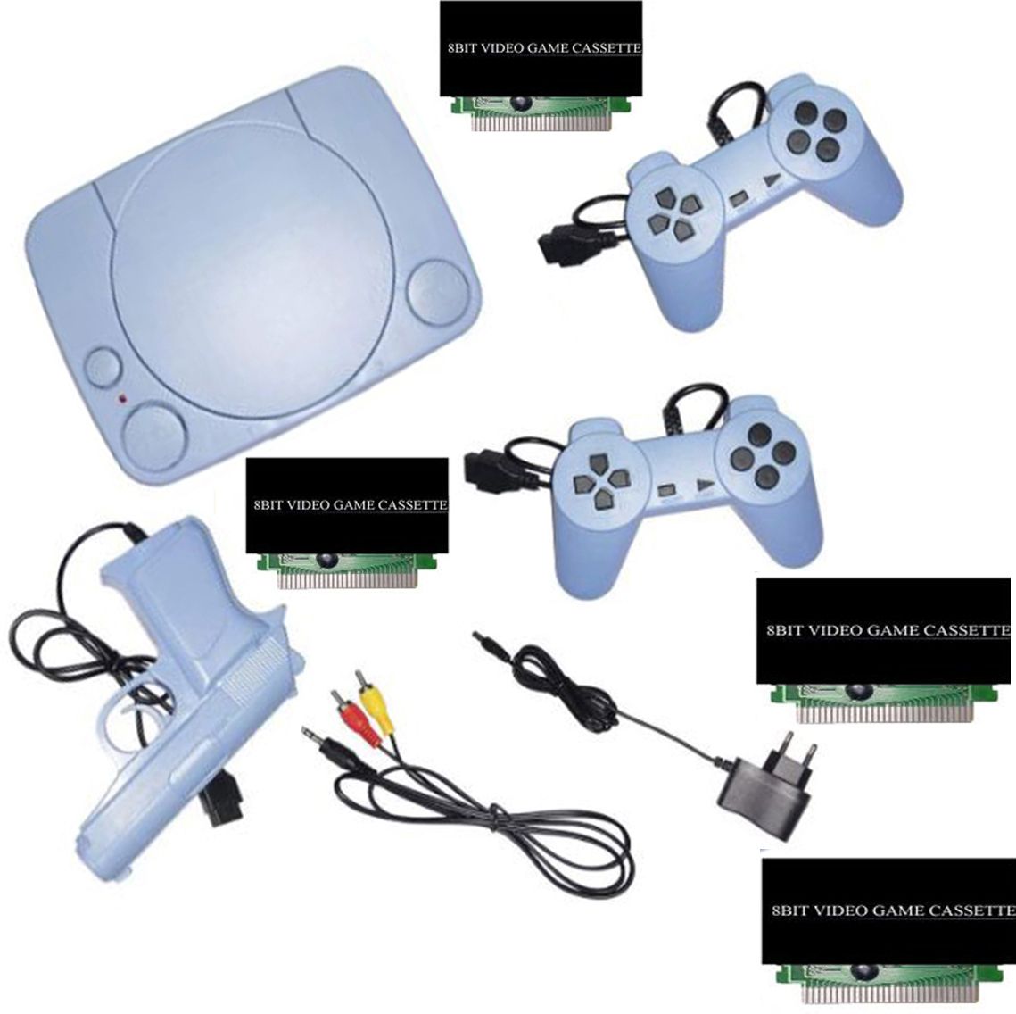 KAIKO Best Multiplayer Tv Video Clasic Game console 8bit 4 casete in-built MORE game NA GB with 30 to 40 games in built ,with 1 cassette-image-41