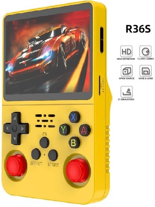 HG WORLD Retro Game R36S Video Game Hand Gaming Console For Pocket Portable Game Box 3.5 IPS Screen Rechargeable Battery Handheld Console Gaming 64 GB with 21+ Emulators, Hand Video Game, Best Gift For All Ages-image-27