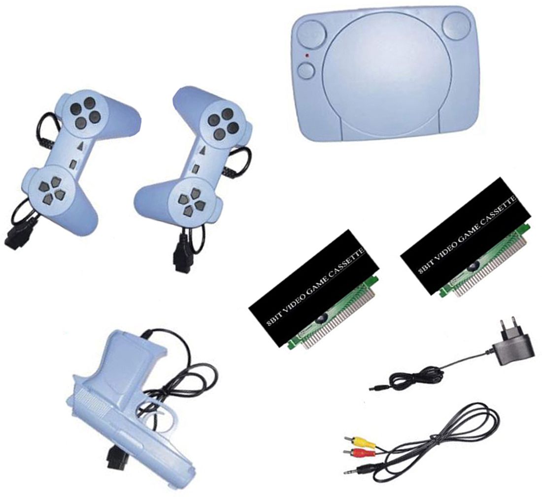 Inquisitive 82 Classic TV Game new 2 Cassette Inbuilt Console NA GB with Contra, Super Mario Bros, F1 Race, Cricket Game-image-35