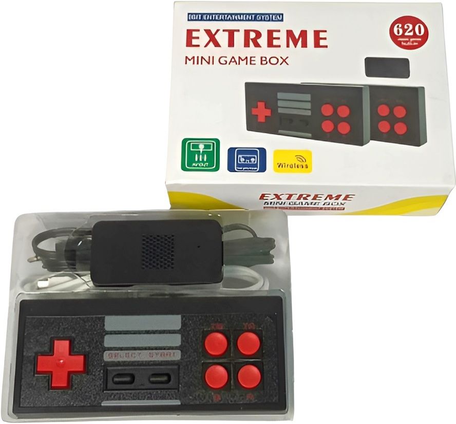 HG WORLD Retro Extreme Mini AV Console with 2.4G Wireless Controllers Video Games For TV Gaming Console for TV Video Game for Kids (Best Gift & Fun) All Ages 1 GB with Support NES/Famicom Titles, AV Output Support, TV Game Set, Mini Video Game Hand TV-image-10