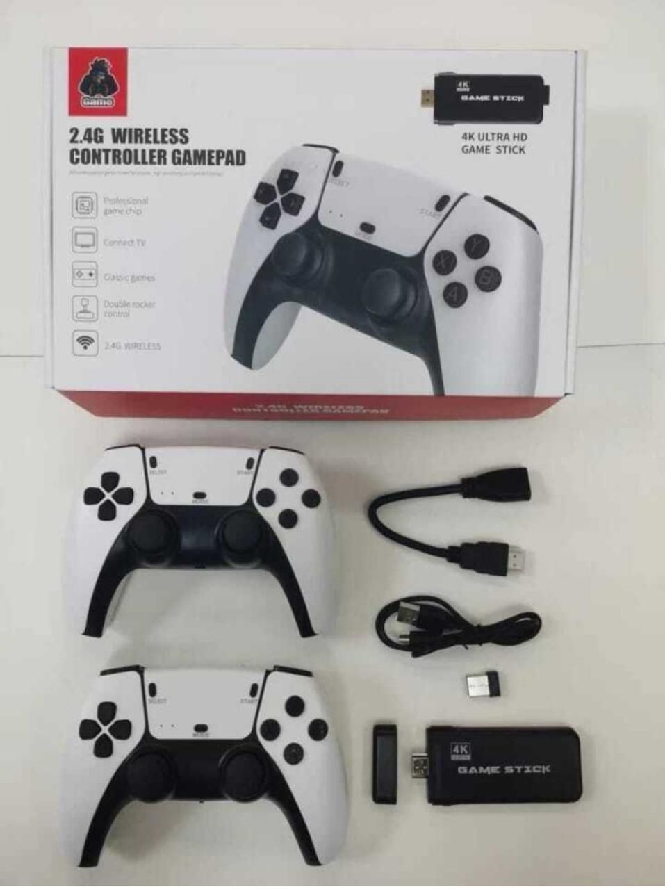 Confiavel U9 4K Ultra HD Gamestick with 2 Wireless Controller 64 GB with Tekken 3, Cadillacs and Dinosaurs, Mario, Road Fighter, Other Retro Games-picture-26