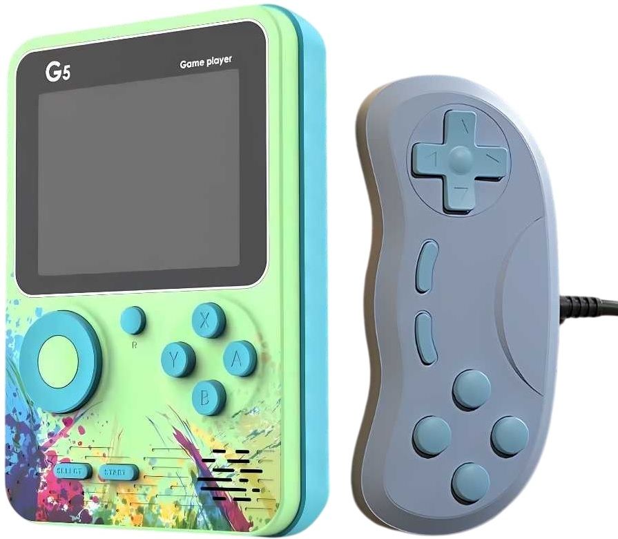 HG WORLD G5 Retro 2 Player Classic Tv Video Game Handheld Portable Pocket Mini Game Box Console Revisit Childhood,old video game (Best Gift & Fun) for All Ages 128 MB GB with Full HD AV Output With Extra Remote, Video Game Hand, Double Player-image-35