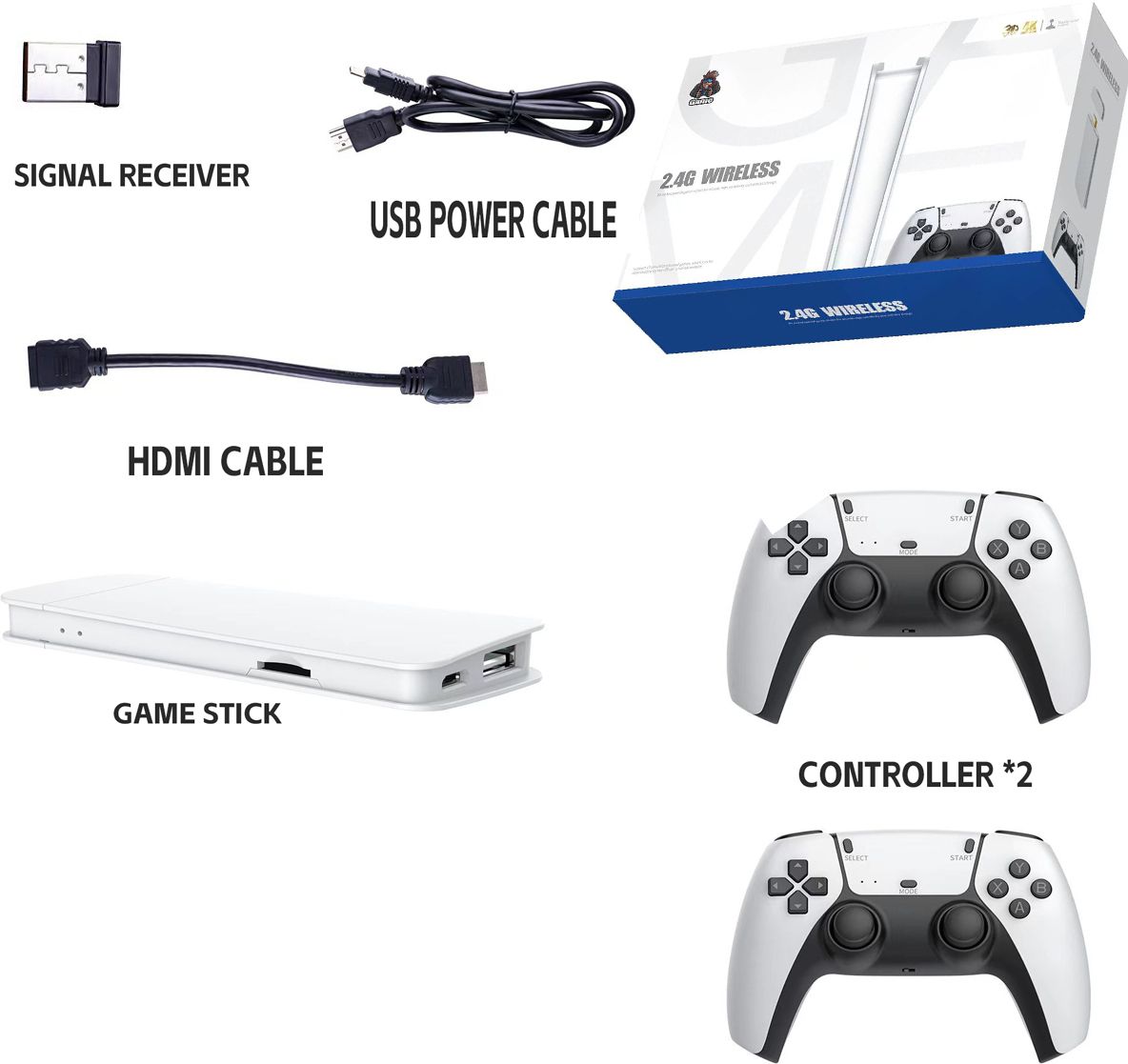 VK MART video games for tv Limited Edition M15 Retro Game Stick Console 15 emulators 64 GB with Mario, Crash, GTA, Zelda, Sonic, Tekken3, Street Fighter-image-29