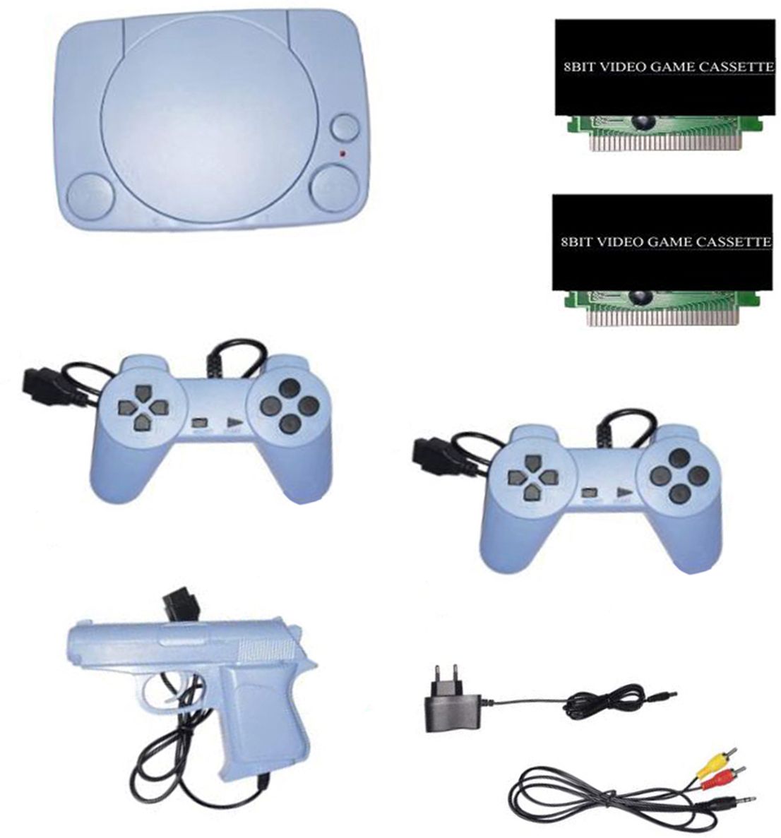 VK MART 4 Classic TV Game Console Inbuilt Game Contra, Super Mario Bros with 2 Cassette NA GB with Contra, Super Mario Bros, F1 Race, Cricket Game-image-47