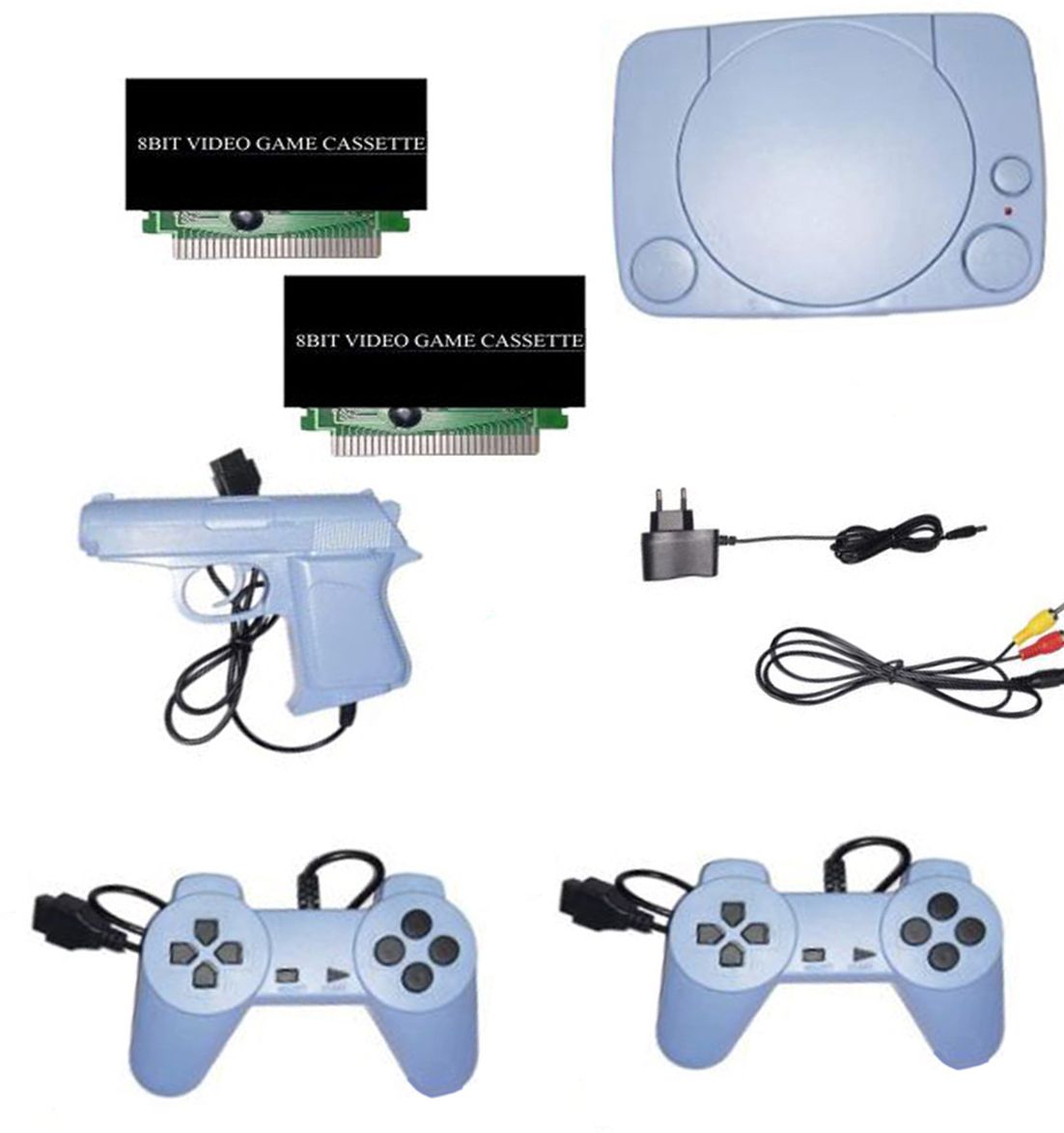 Inquisitive 8bit TV Classic video game console with in-built MORE games with2 cassette 8bit NA GB with 30 to 40 games in built ,with 2 cassette-image-21