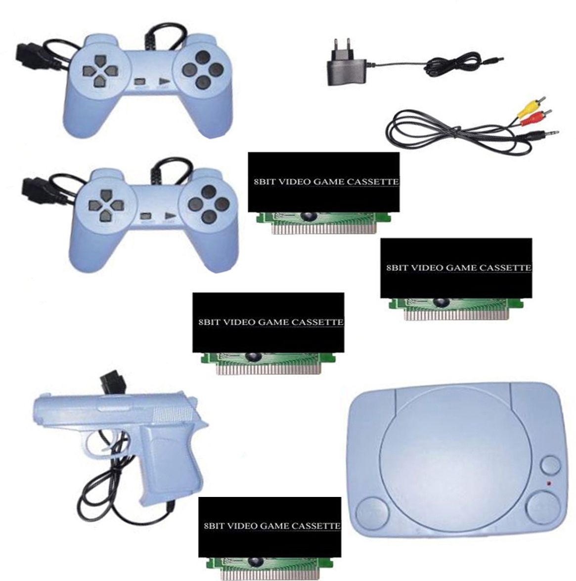 Inquisitive TV Classic video game console 8bit 4 cassette with in-built game1 cassette NA GB with 30 to 40 games in built ,with 1 cassette-image-42