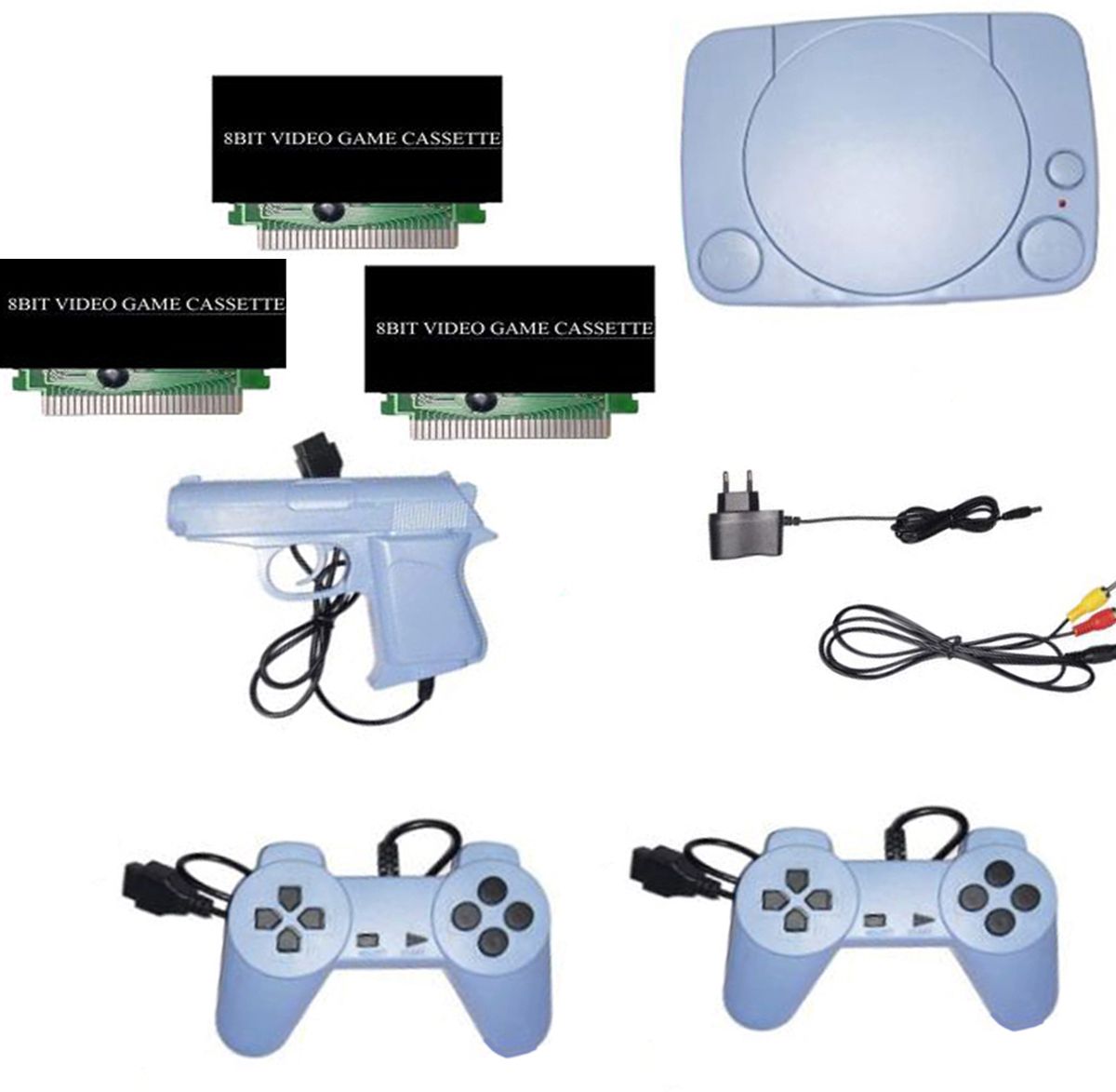 VK MART 8bit TV Classic video game console with in-built MORE games with 3 cassette 8bit NA GB with 30 to 40 games in built ,with 1 cassette-image-49