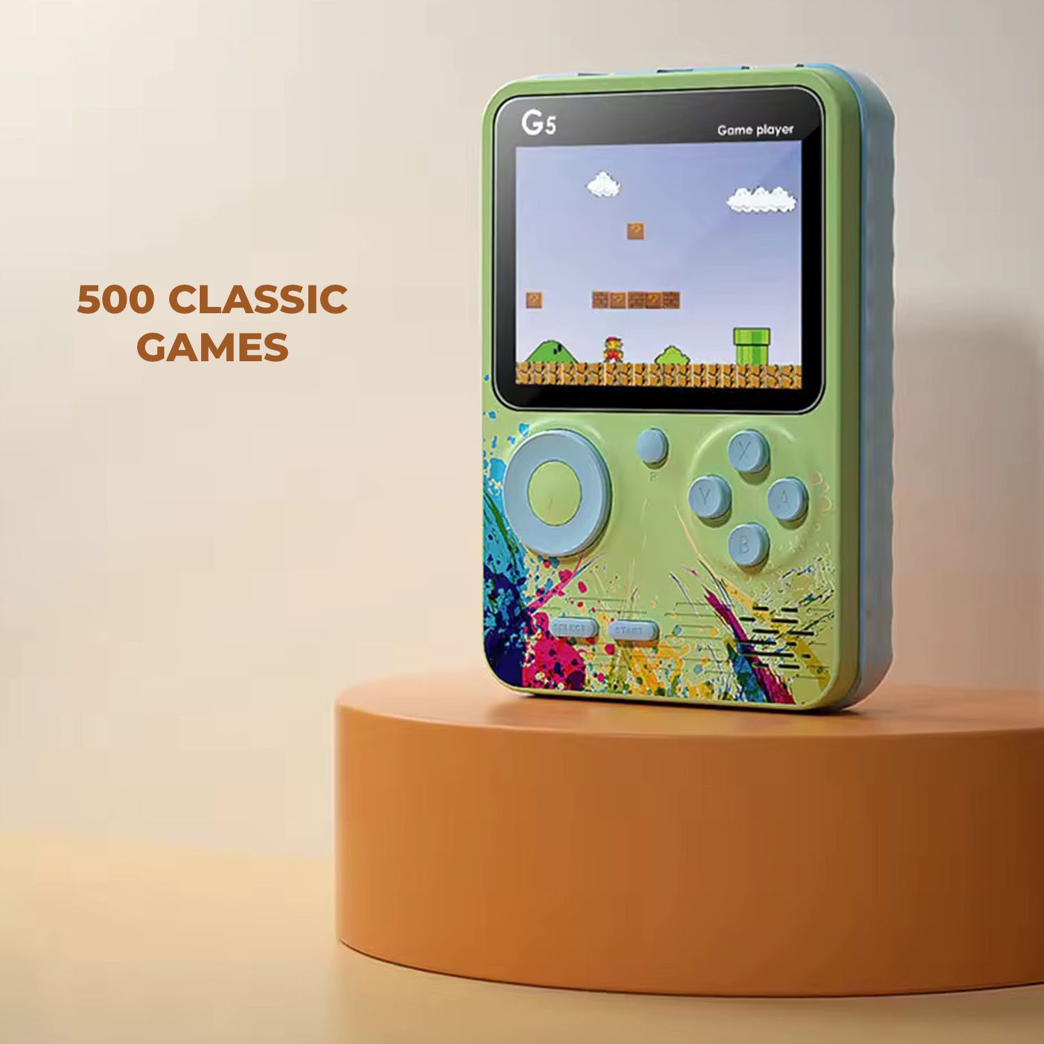 MOBIZAC 500in1 Classic Video Game Console with AV Cable for TV, Multiplayer Support with 500 Games like Super Mario Series, Contra Series, Street Fighter, Snow Bros-picture-40