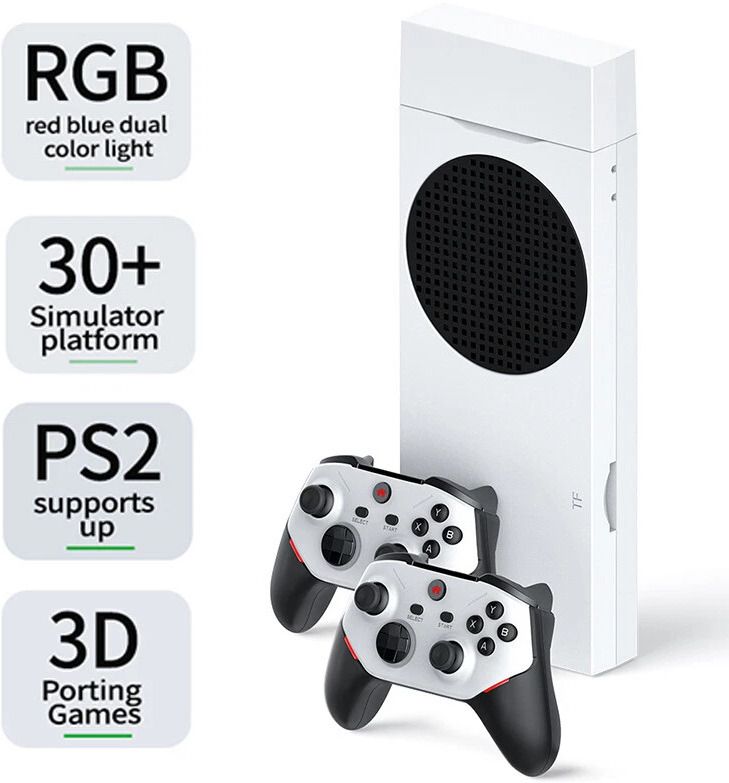 Playtastic M88 TV Game Stick Video Game Console 128 GB with Preinstalled 30000+Games, with 2 Controllers Support 3D Games PS2 Games-picture-12