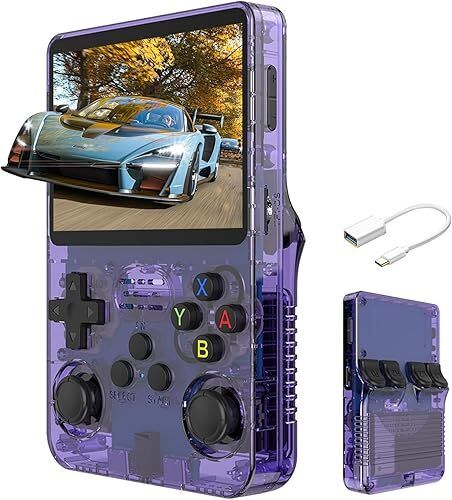 Playtastic R36S Game Console 3.5 inch Retro Emulator System 64 GB with 2000+Preinstall video game Mario ,GTA Vice City-image-44