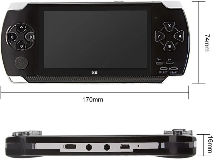 GLOWISH TV OUT POCKET HANDHELD VINTAGE GAMES MARIO CONTRA TEKKEN 3 HD DISPLAY 4 GB with 10000 GAMES-image-28