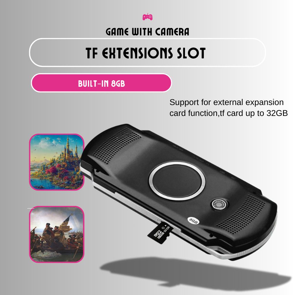 GROZA PXP Handheld Video Gaming Console Portable 4.3 Player Built-in 10000 Games 8gb GB with Action-Adventure, Fighting, First-Person Shooter, Sports 10000 Game Built-in 8GB-picture-25