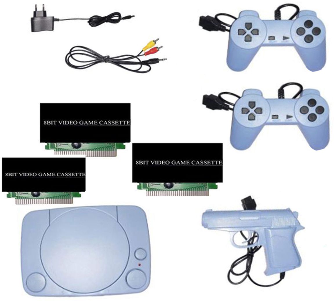 NOWAIT inbuilt game with 3 8bit cassettes TV Classic video game console 1 NA GB with 30 to 40 games in built ,with 1 cassette-image-16