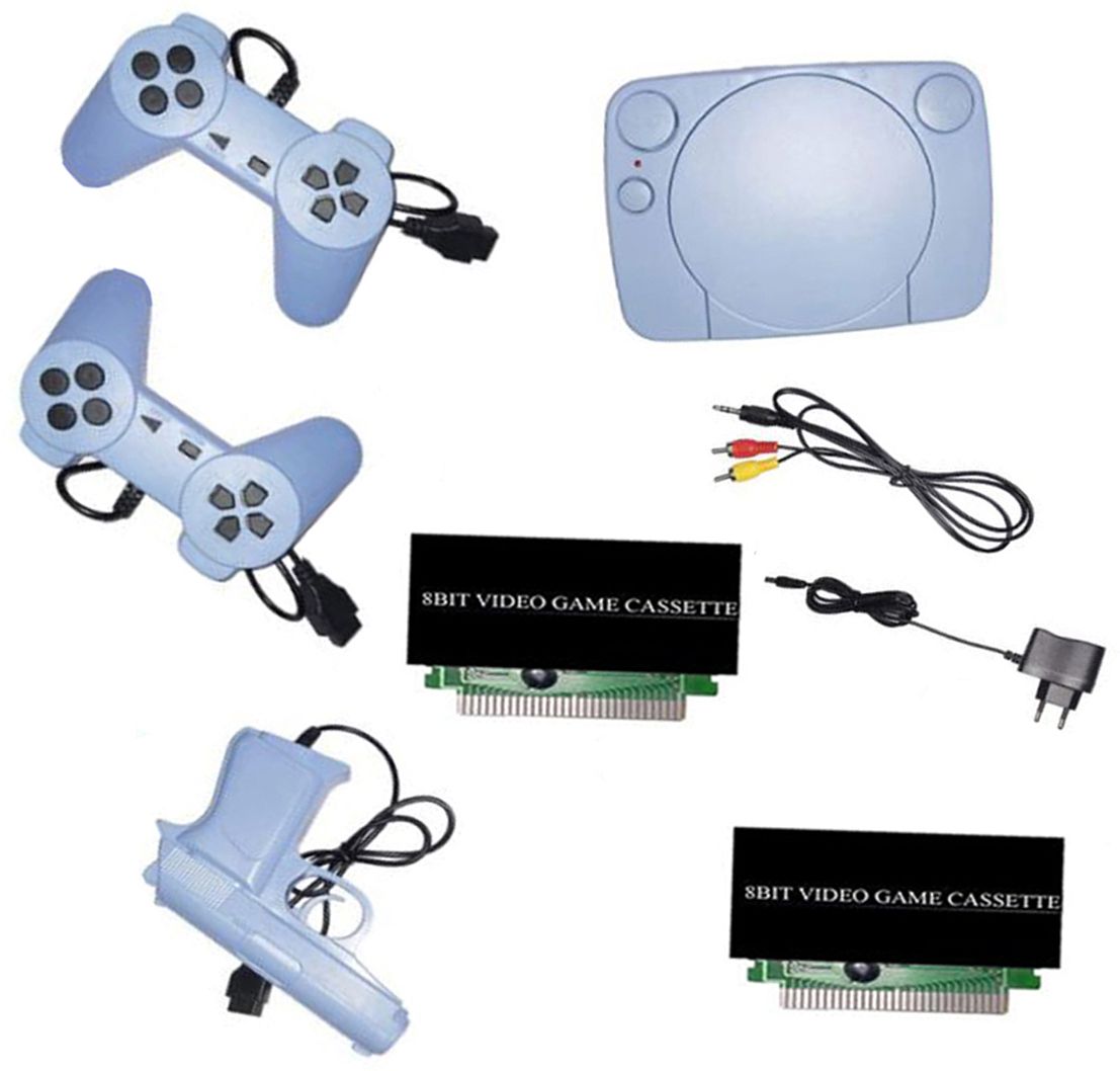 VK MART 79 Classic TV Game Console Inbuilt Game Contra, Super Mario Bros with 2 Cassette NA GB with Contra, Super Mario Bros, F1 Race, Cricket Game-image-49