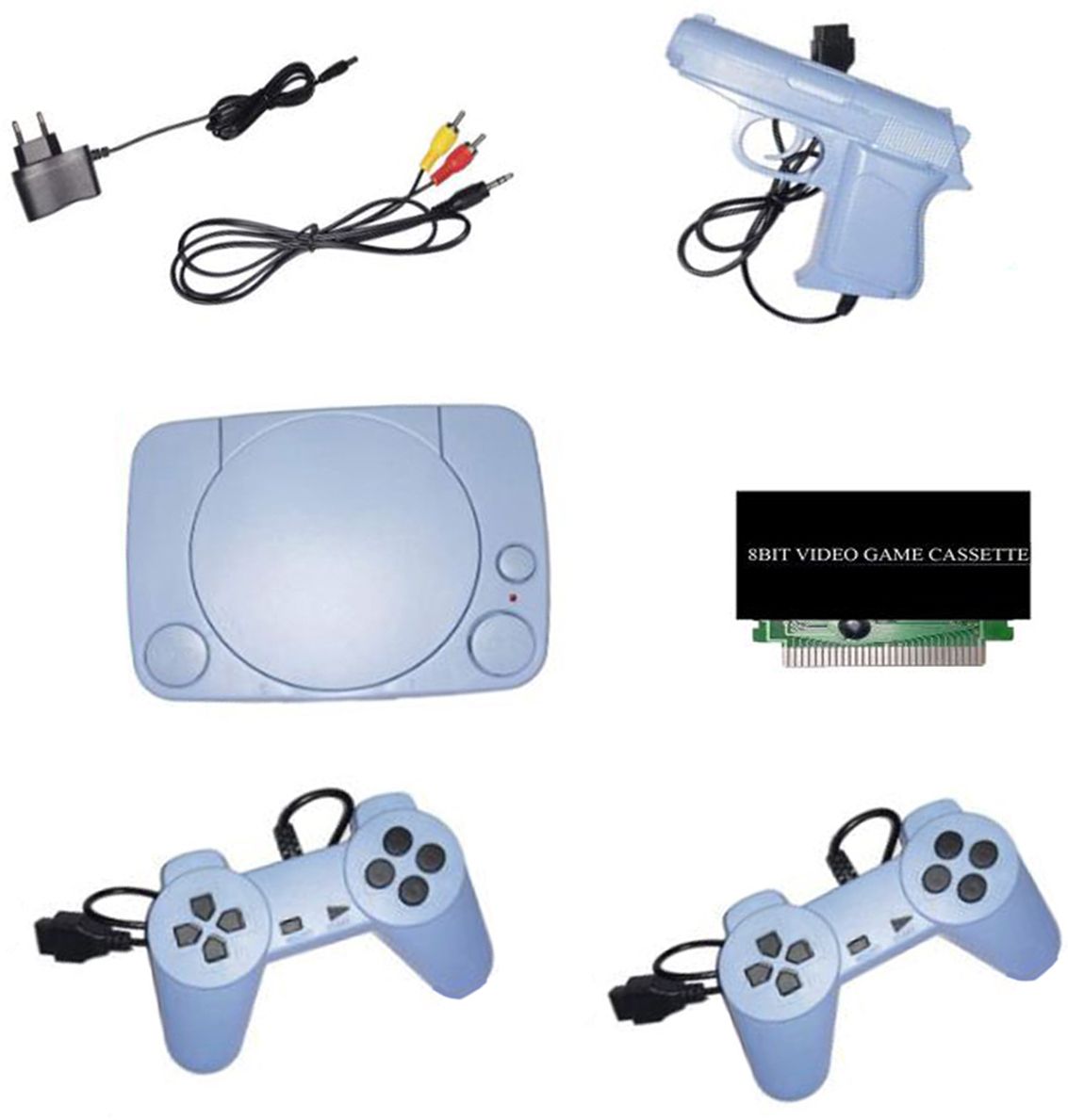 COUNTACH 8bit 1 cassette with Best Multiplayer Tv Video Classic Game console 8bit NA GB with 30 to 40 games in built ,with 1 cassette-image-25