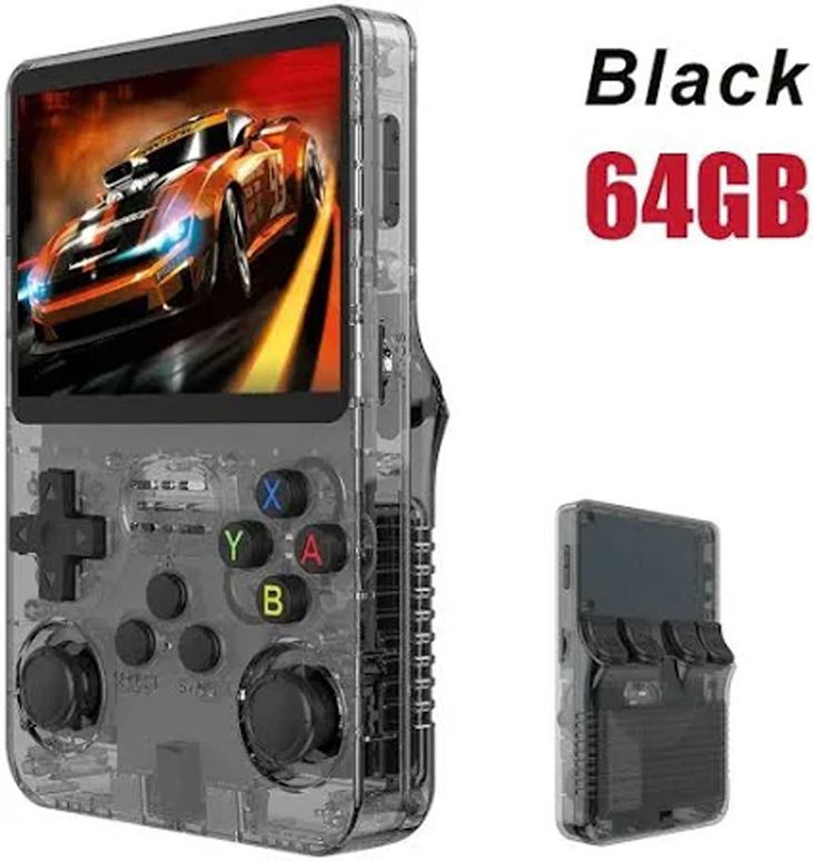 GROZA R36S Classic Pocket Gaming Console 64GB Retro Emulator Handheld Device 64 GB with 10000+ Support Classic Games And work with 20 emulators.-image-18