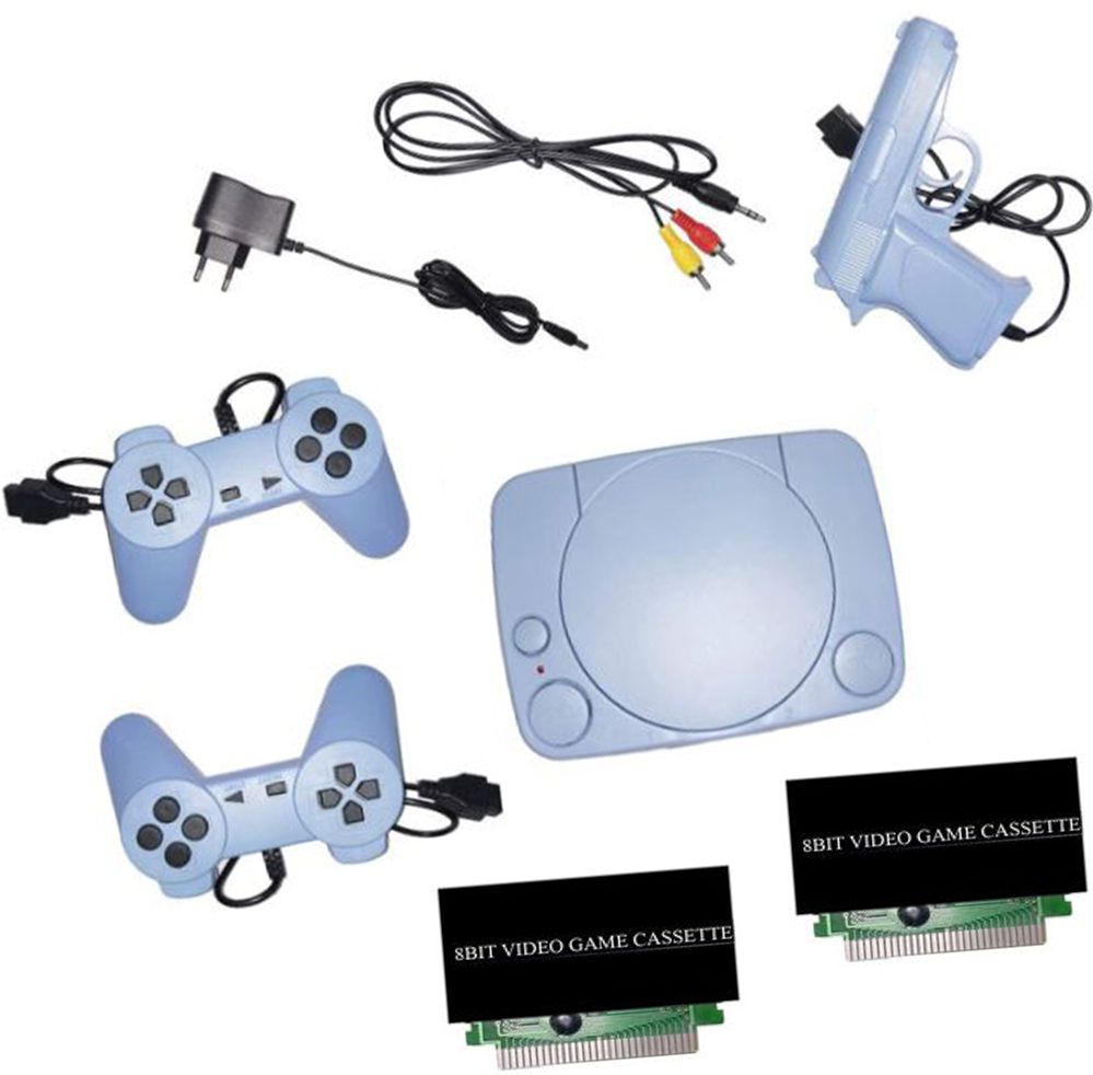 GARNER 9 Classic TV Game 8 BIT Console Inbuilt Games with 2 Cassette NA GB with Contra, Super Mario Bros, F1 Race, Cricket Game-image-5