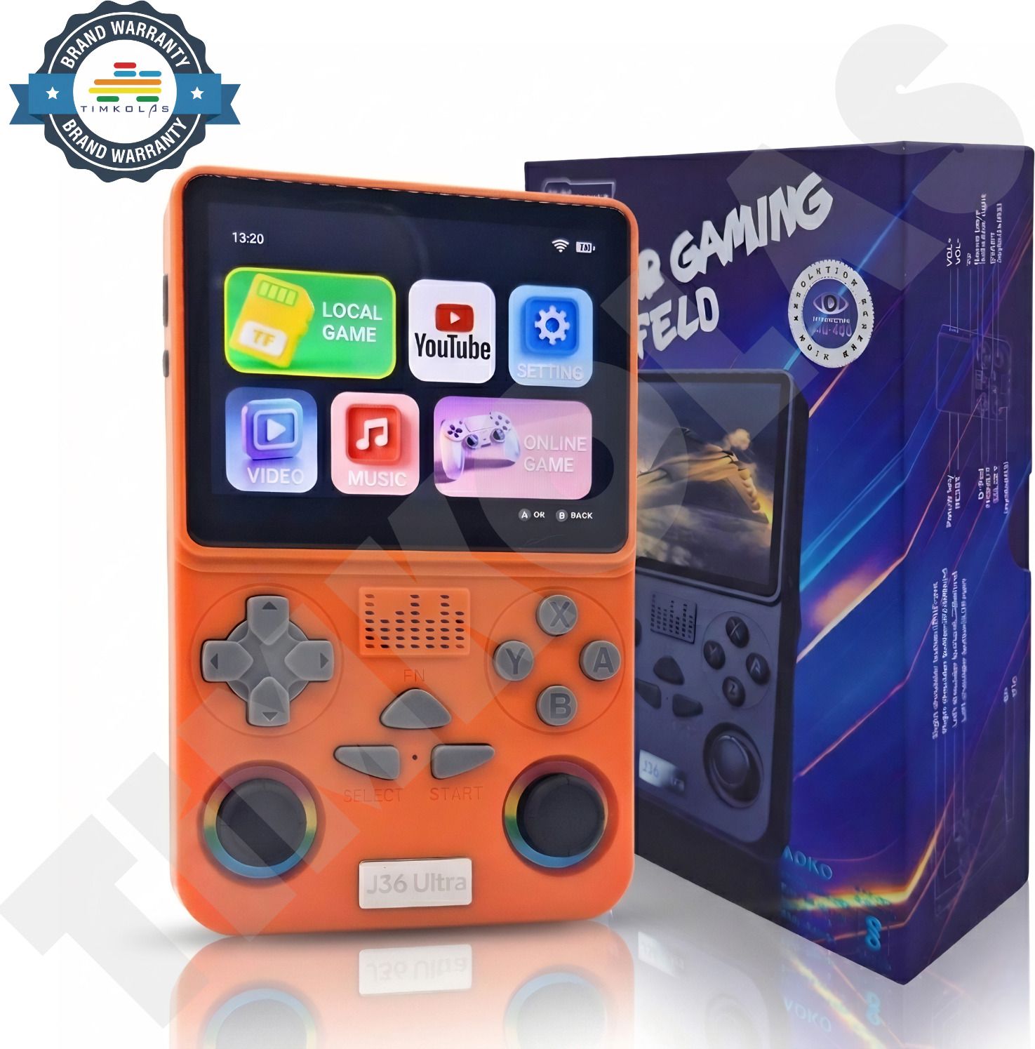 Timkolas 4K ultra HD J36S handheld retro console video game with 20000+inbult games_05 64 GB with 1-: Classic platformers. 2 -: Fighting games 4 :- Racing and shooting games.-image-34