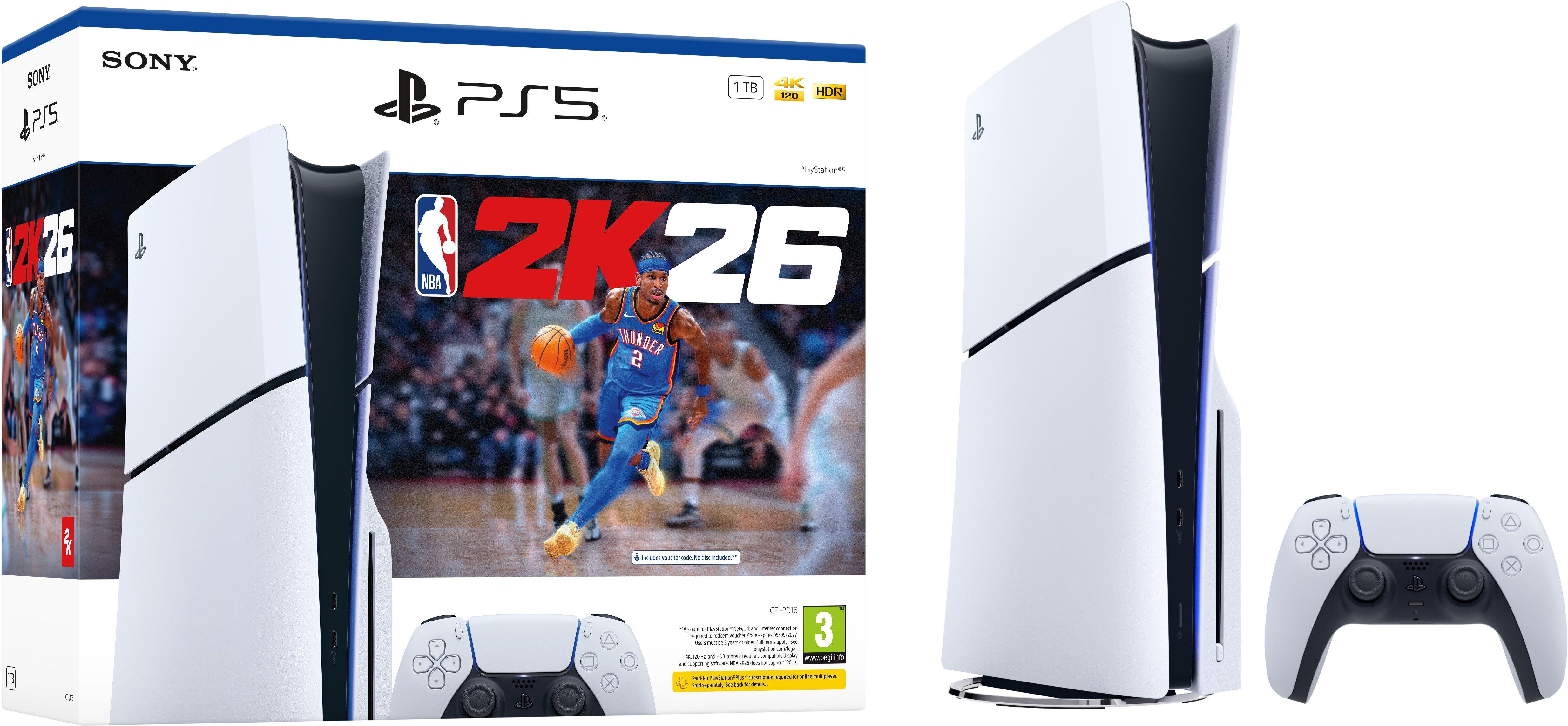 SONY PS5 Console Disc (Slim) CFI-2008A01 1024 GB with NBA 2K26-picture-25
