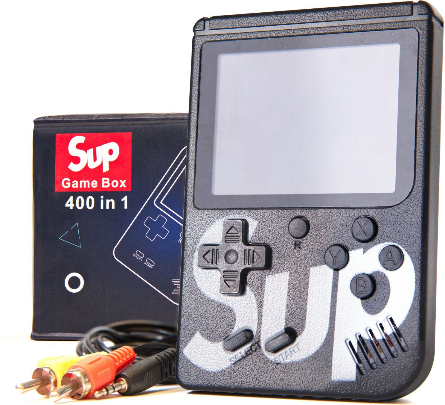 zebur colourful lcd screen usb rechargeable portable battery sup 8 gb with mario/super mario/dr mario/contra/turtles and other 400 games