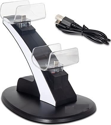 gamenophobia Dual Controller Charging Dock for Gaming Consoles &PCs with LED Status Indicator NA GB with 0-image-1