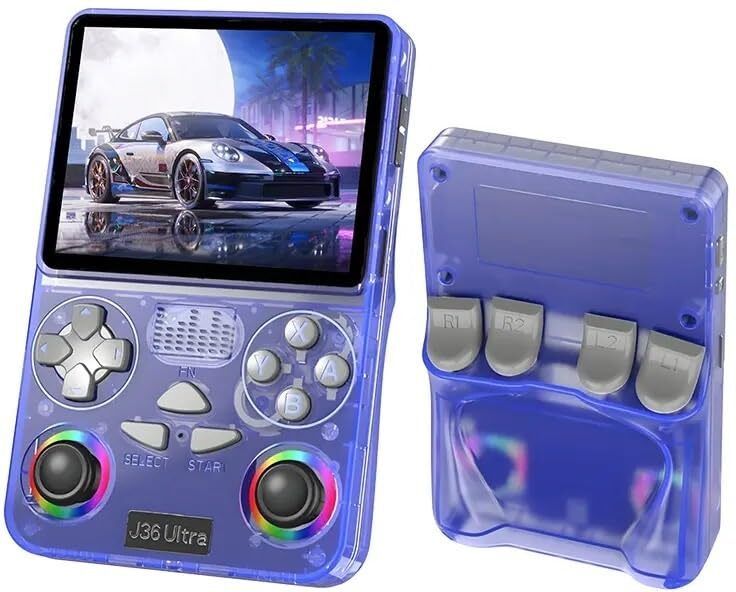Playtastic J36 Ultra Game Console 4 inch Retro Emulator System 64 GB with RGB joystick lighting & Built-in YouTube support-image-22