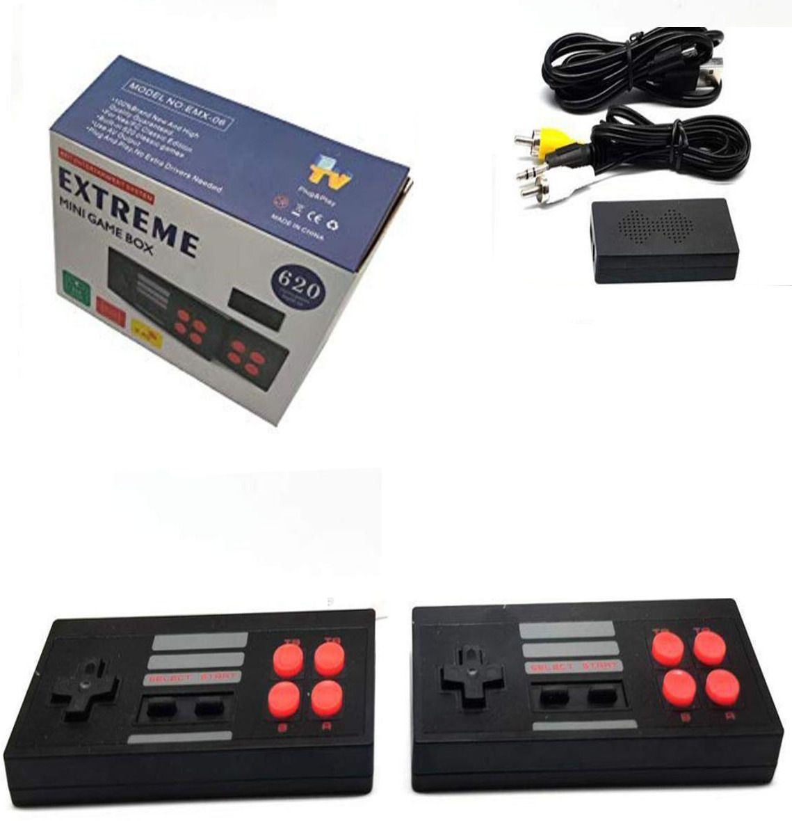 NOWAIT 8 BIT multiple GAMES Wireless GAME STICK CONSOLE Gaming Box-Extreme Mini 620Game na GB with SUPER MARIO:new contra:street-fighter:sky-force:MARIO BROS:CONTRA :micky mouse-image-43