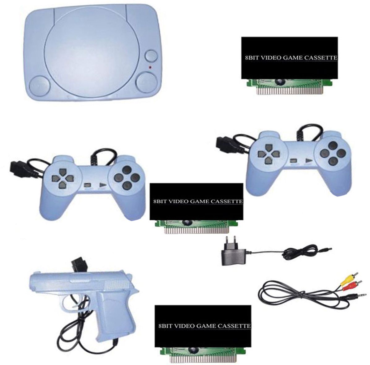 VK MART inbuilt game in-built 1 cassette 8bit 3 TV Classic video game console NA GB with 30 to 40 games in built ,with 1 cassette-image-25