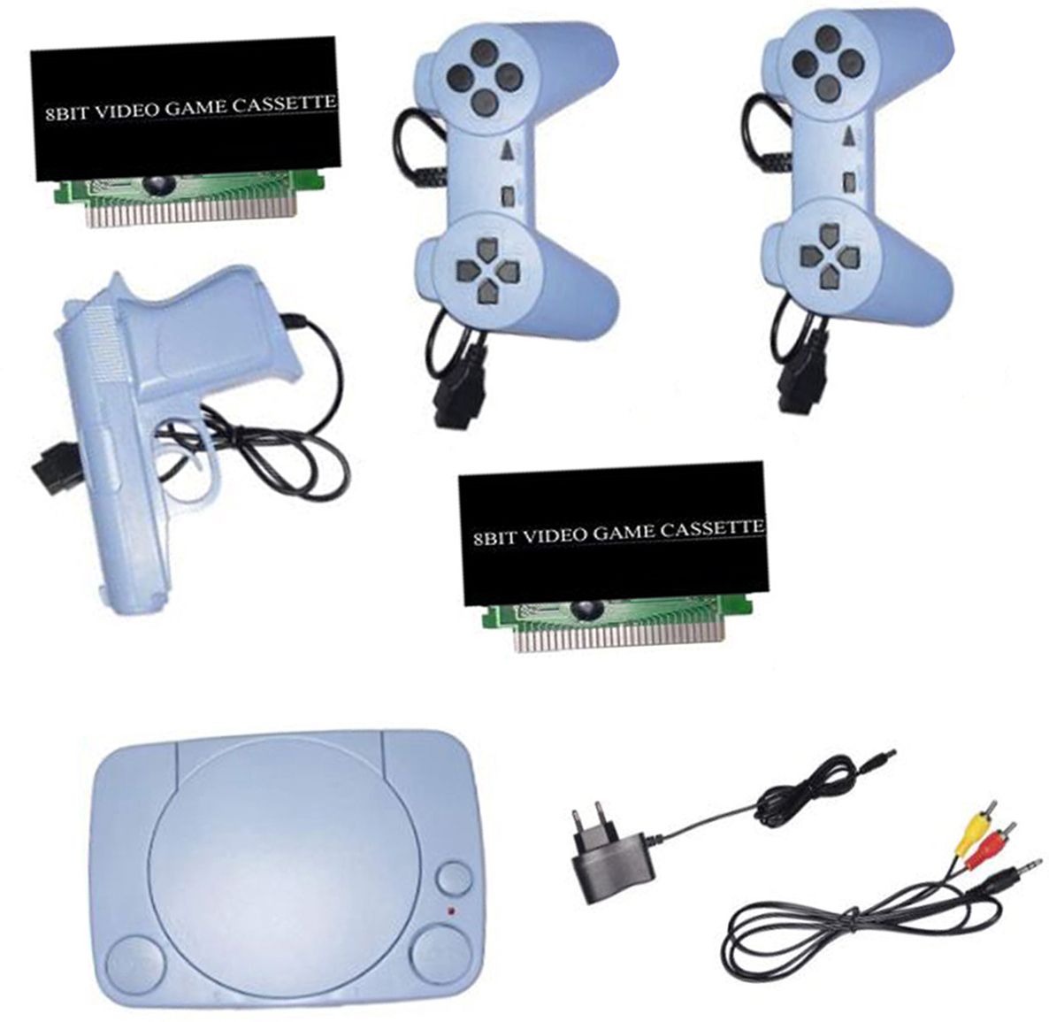 GARNER inbuilt game Best Multiplr Tv Video Classic console 8bit with 8BIT 2cassette NA GB with 30 to 40 games in built ,with 2 cassette-image-49