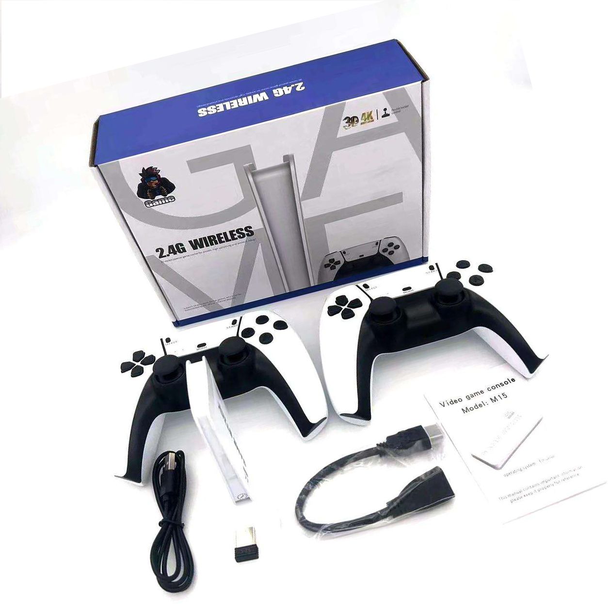 PTCMart M15 HD Tv Game Stick 64G 4k Hdmi With 2.4g Dual Wireless Controllers 64 GB with 15 Emulators, Mario, Crash, GTA, Zelda, Sonic, Tekken3, Street Fighter, 20000+ Games-image-37