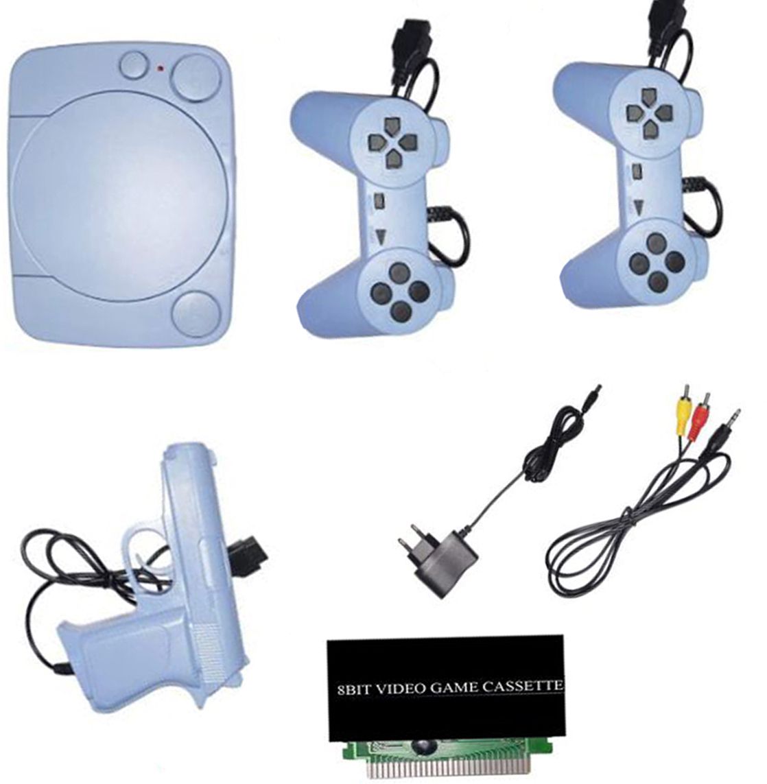 PTCMart Tv Video Classic Game console 8bit with 8bit 1 cassette Contra, mario NA GB with 30 to 40 games in built ,with 1 cassette-image-14