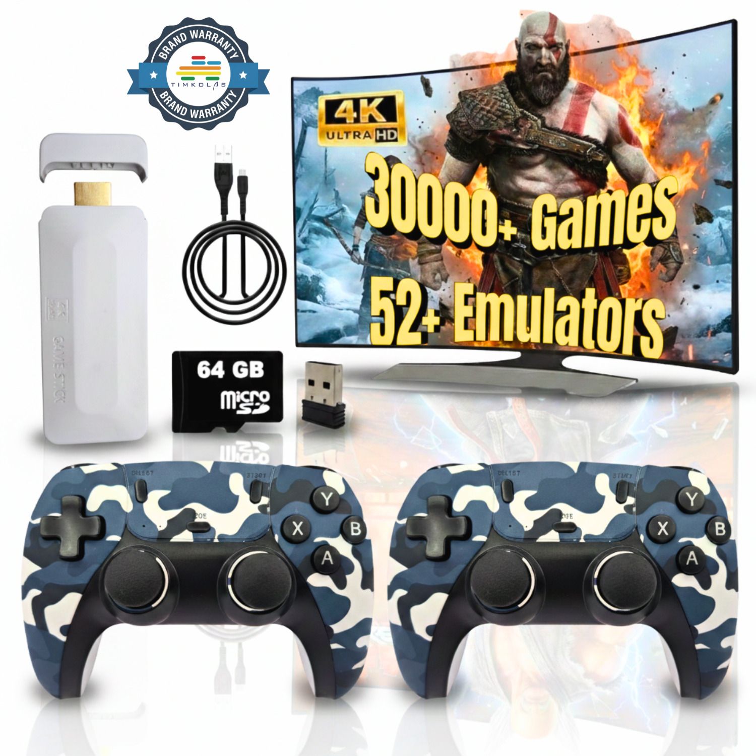 Timkolas M22 hd Retro Game Console with 30,000+ Built-in Games & Wireless Controllers_08 64 GB with M22 :-Tekken 6, Grand Theft Auto: Vice City, God of War, Street Fighter II.-image-22