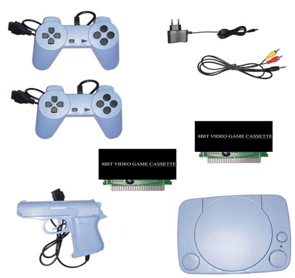 GARNER TV Classic video game console 8BIT 2cassette with in-built game 1 cassette NA GB with 30 to 40 games in built ,with 2 cassette-image-36