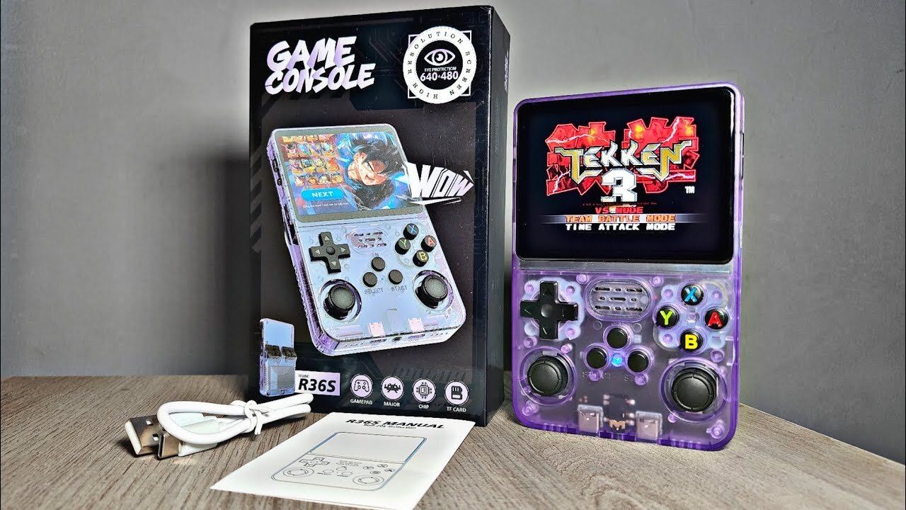 GAMESOUL R36S Game Console 3.5 inch Retro Emulator System 64 GB with 15000+Preinstall video game Mario ,GTA Vice City and many more-image-38