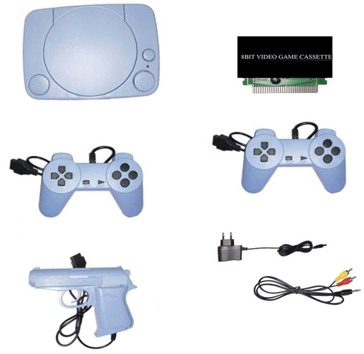 Clubics inbuilt games 8bit 1 cassettes TV Classic video game console 1 NA GB with 30 to 40 games in built ,with 1 cassette-image-46