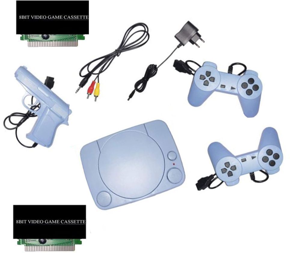 lightgaming 8bit TV video Classic game console & in-built games with 2 cassettes NA GB with 30 to 40 games in built ,with 2 cassette-image-22