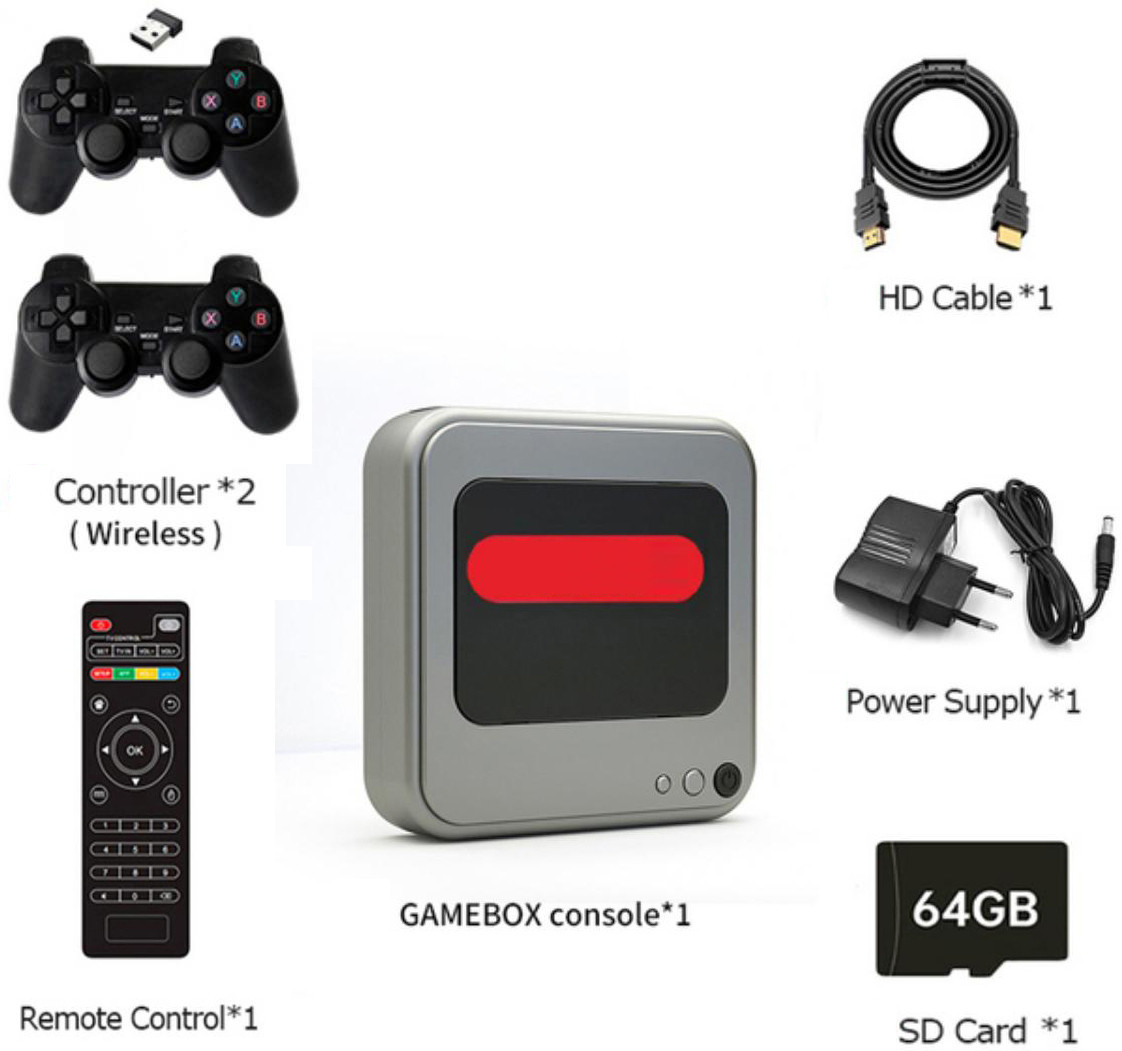 NOWAIT hotstar,Netflix,amazion tv,show use in set box G7 Video Game Console Android 64 GB with Super Mario, Crash, GTA, Zelda, Sonic, Donkey Kong, Street Fighter image 1