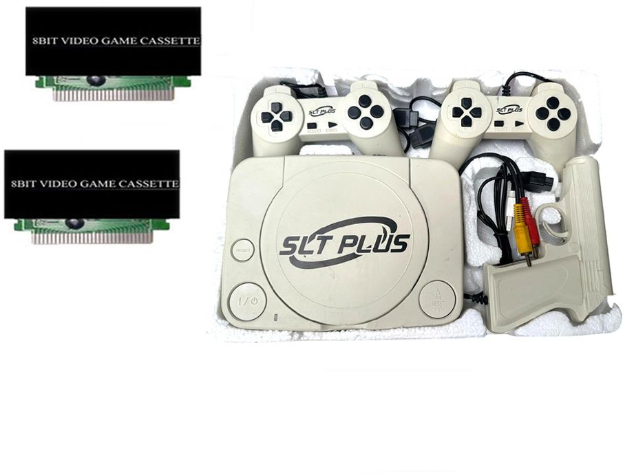 Clubics TV Classic Games 8bit Gaming Console 2 CASS with 10 meters long wire Attached NA GB with Contra, Super Mario Bros, F1 Race 40 to 50 games are different & others repeated-image-7