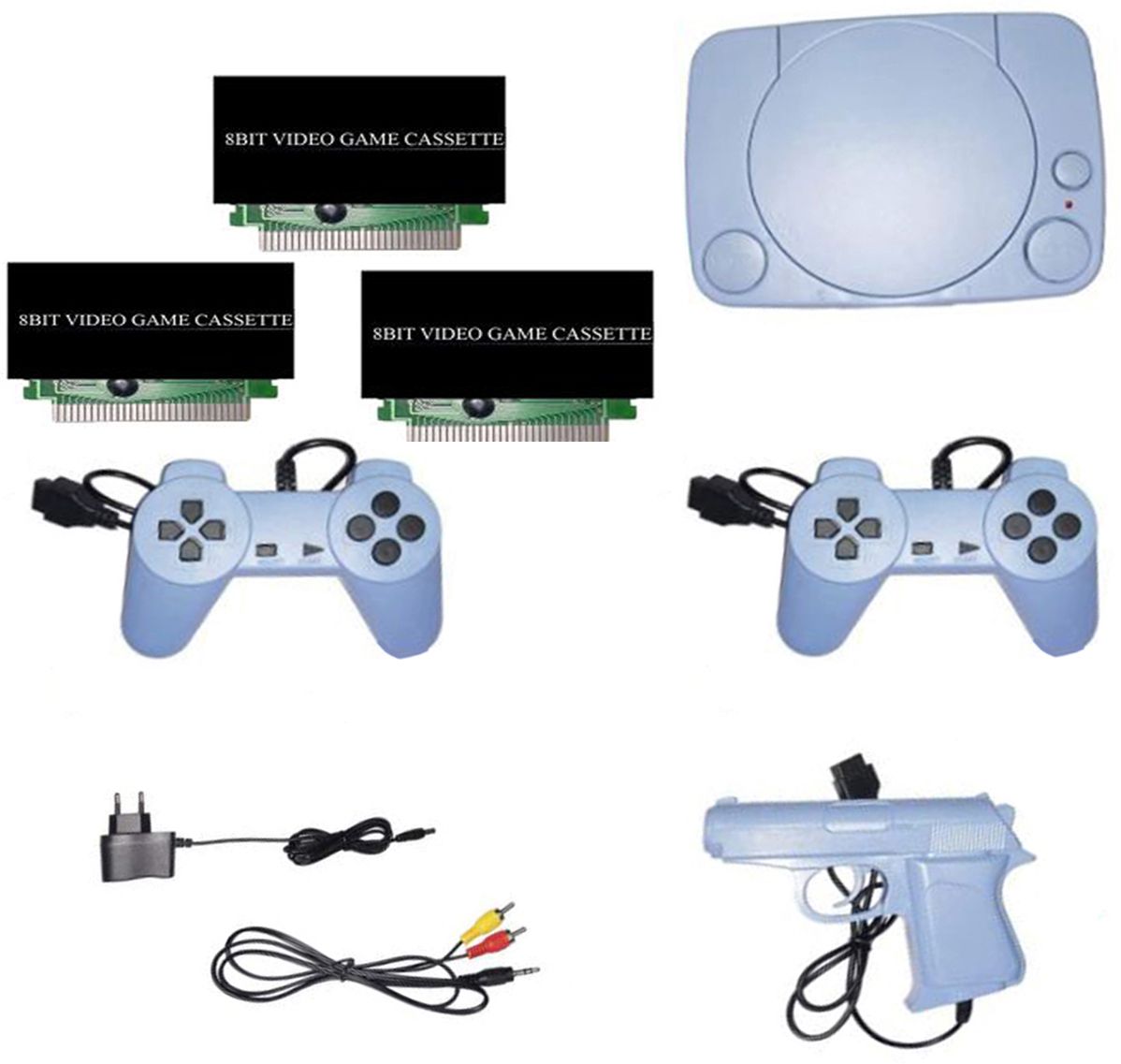 lightgaming TV Classic video game console with 8bit 3 cassette in-built MORE game NA GB with 30 to 40 games in built ,with 1 cassette-image-43