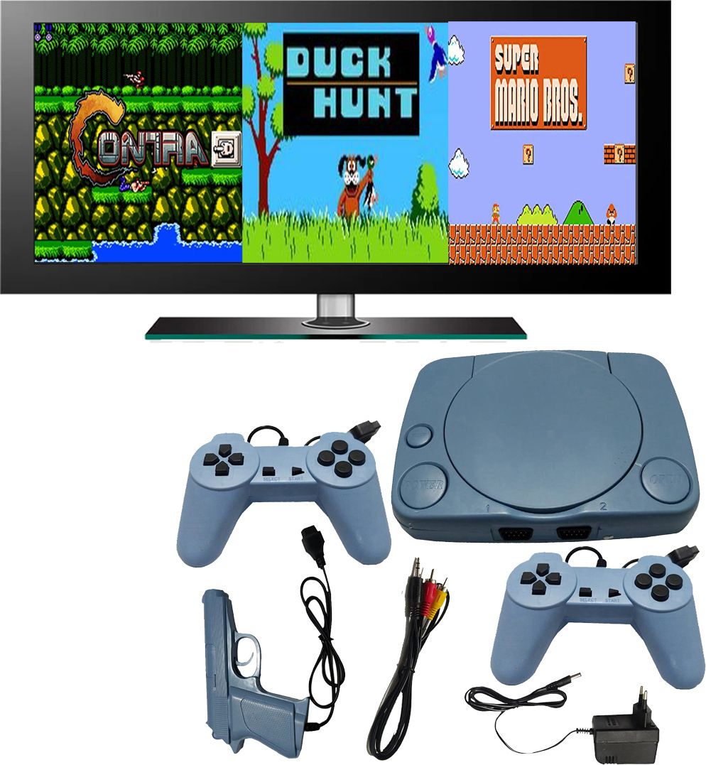otaku Entertainment 8 Bit Childhood Retro Tv Video Game Preloaded Games 99991n1 Pr7 1 GB with Contra, Super Mario Bros, F1, Duck Hunt-image-21