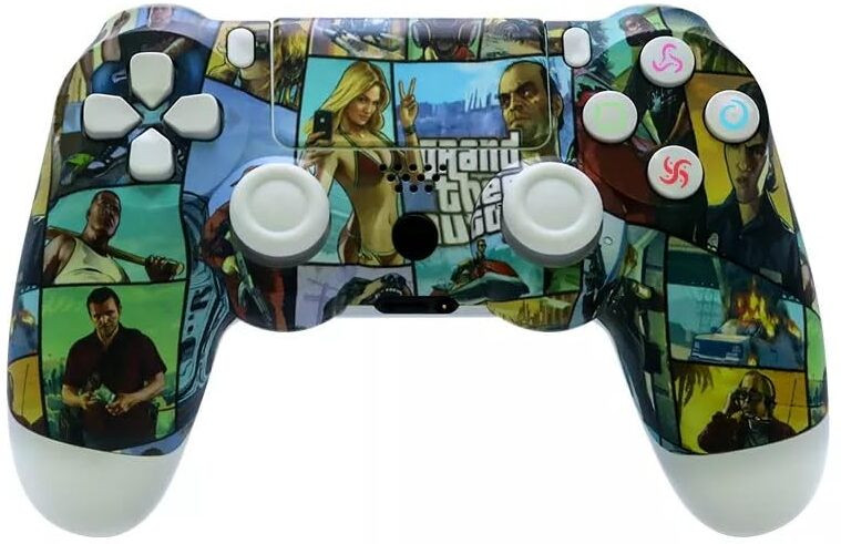 PSS Wireless PS4 Controller Slim/Pro Remote with Dual Vibration-Audio Replacement 2.01 GB image 1
