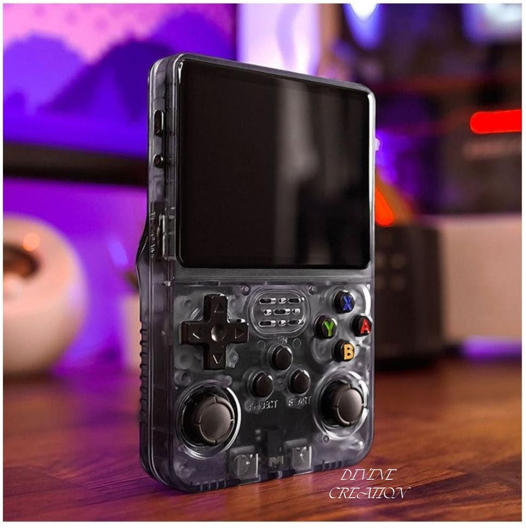 Divine creation R36S Max Classic Handheld Console Built-In Old-School Games, Emulator D233 64 GB with 15000+Preinstall Video Game Mario ,GTA Vice City-image-7