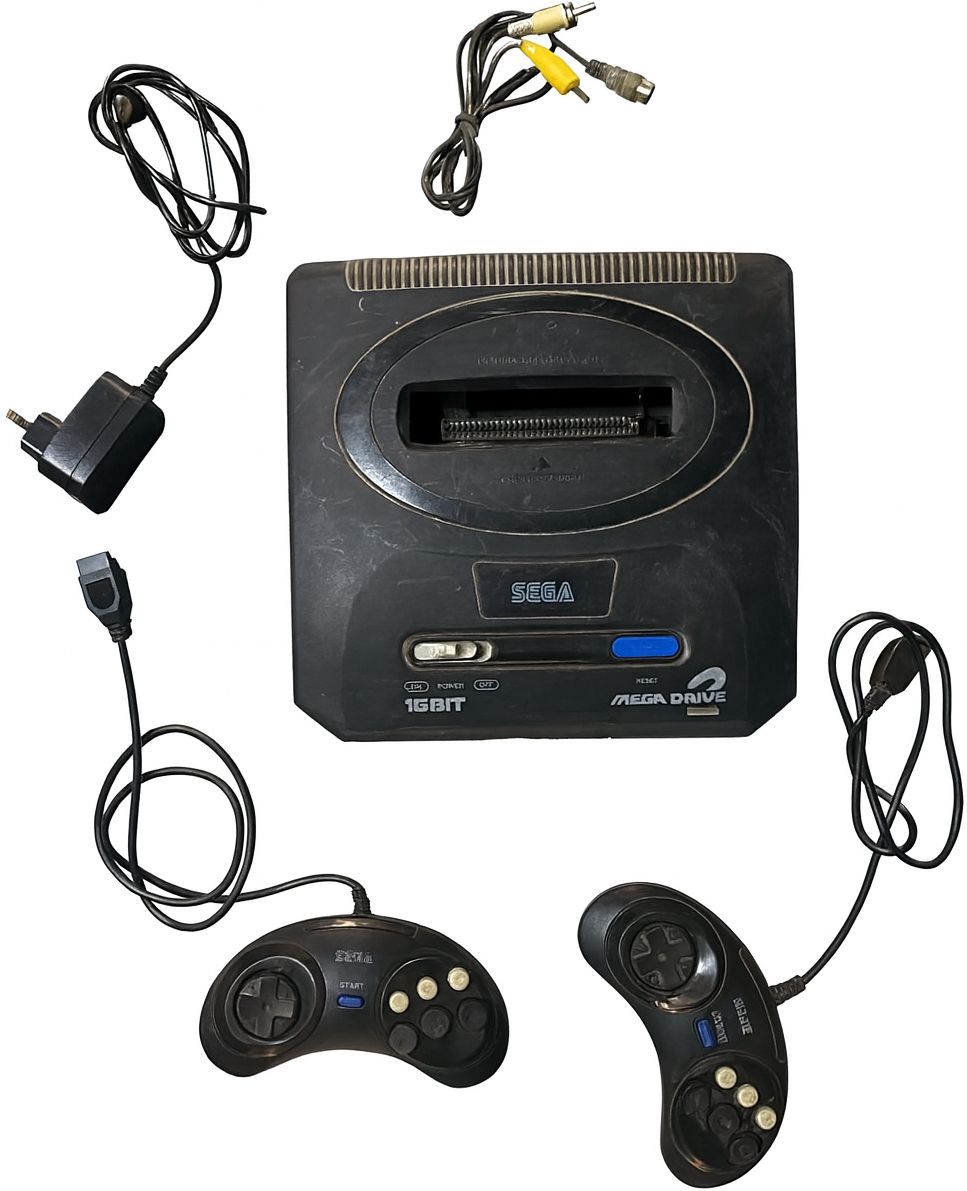 Clubics SEGA Mega Drive 16-Bit Retro Console (Used – Minor Scratches, Fully Working) na GB with sonic, fighting, racing etc..-image-43
