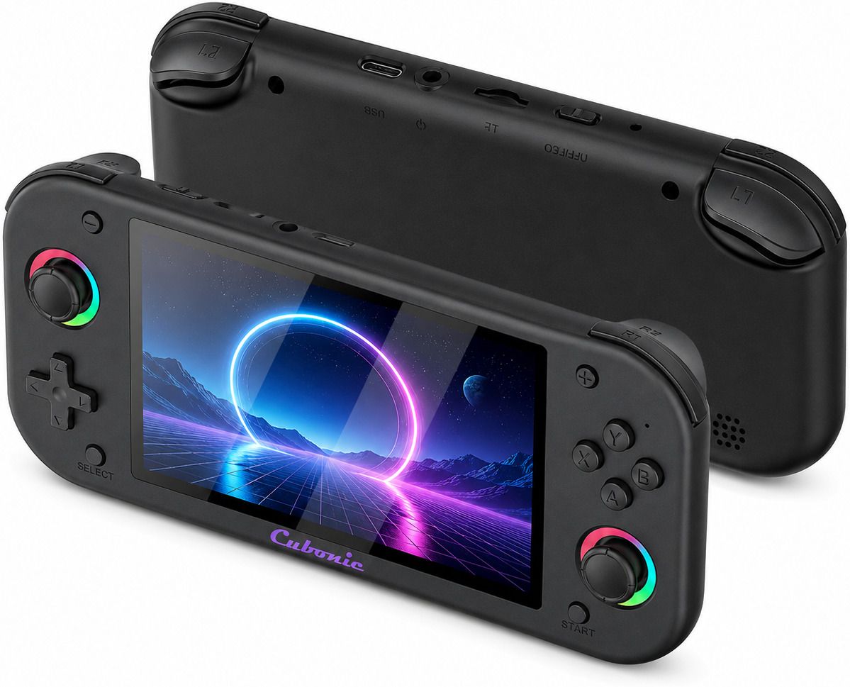 Cubonic VividGo M26 Console 5.1" HD Display Dual RGB Joystick for Kids-Teens-Adult 64 GB with 20k+ Built In Retro Games, 30+Emulators, 3000mah Rechargeable, 64GB Pre-filled SD Card-image-8
