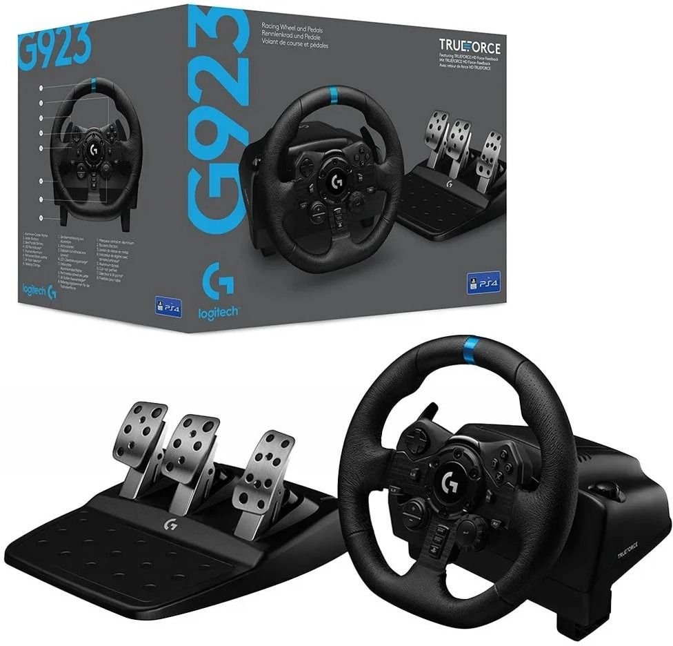Logitech G923 TRUEFORCE Playstation Edition Gaming Steering Wheel, Real Driving Simulator with 900° Rotation with Dual-Motor Vibrating Force Feedback-image-44