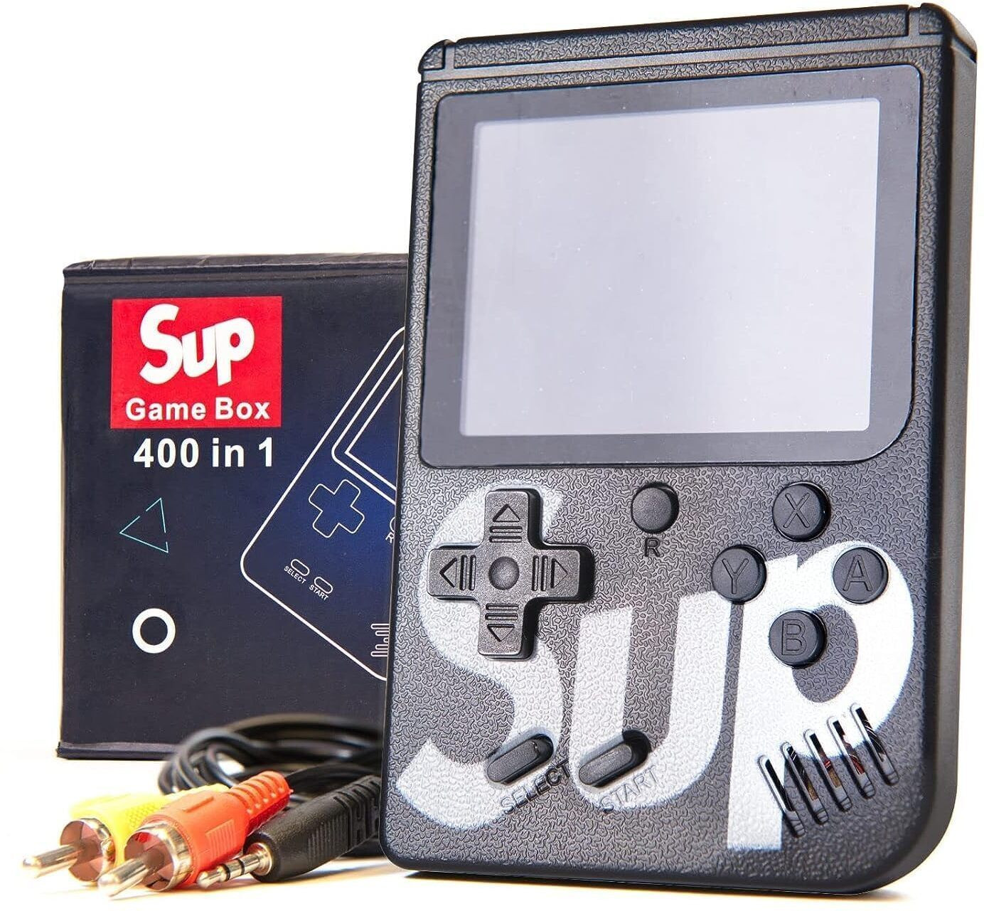 HG WORLD Retro Game Sup R35Xs gaming console for tv Pocket Portable Sup Game Box Handheld 3.5TFT Screen Rechargeable Battery handheld console Hand video game for tv 128MB GB with 400+ Preinstall video game handheld,Best Gift All Ages Mario Game Mortal Combat image 1