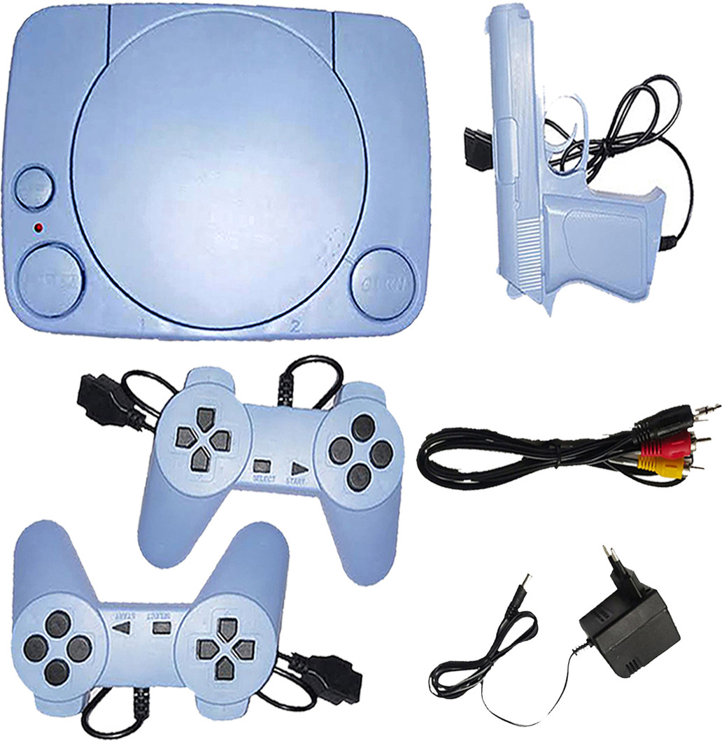 Quotidien Classic Trendy 8 Bit Video Game Box With Inbuilt Games Duck Hunt F1 NA GB with contra, super mario bros, duck hunt image 1